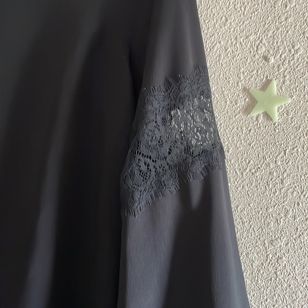 Mossimo Supply Co. black lace bell sleeve dress xs - Picture 4 of 5